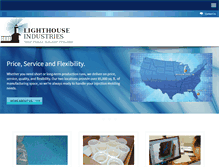 Tablet Screenshot of lighthouseindustries.com